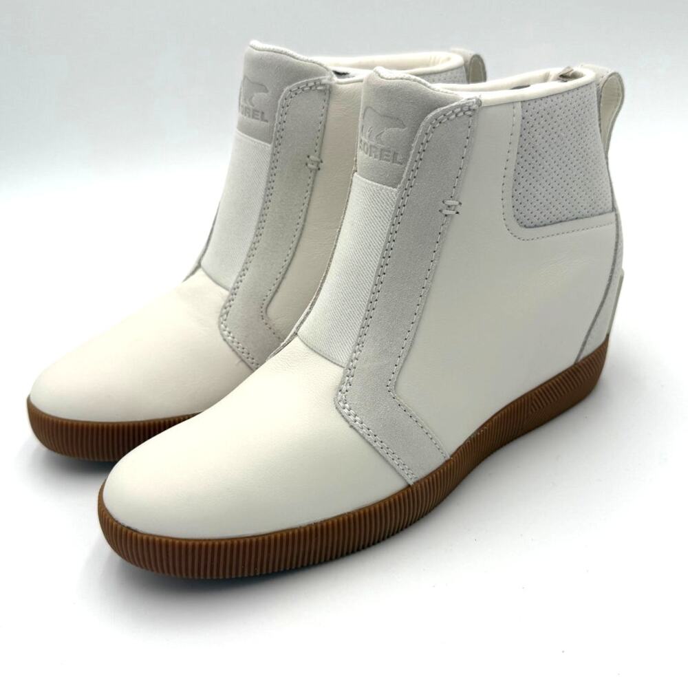 NEW Sorel Women's Out N About Pull on Wedge - Sea Salt/Gum - Women's 8